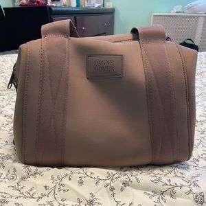 Dagne Dover Landon Neoprene Carryall Bag in Dune size Small